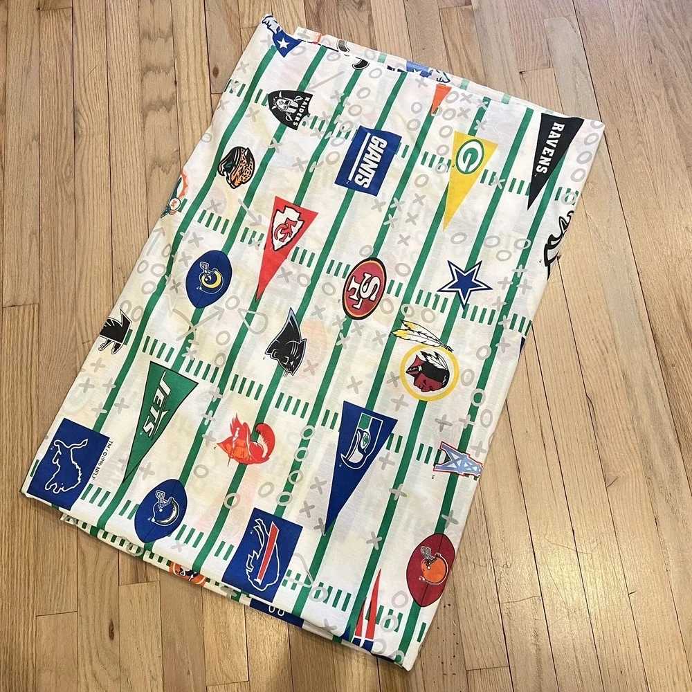 NFL Teams All Over Print Twin Flat Sheet The Bribb Company Made In USA Football‎